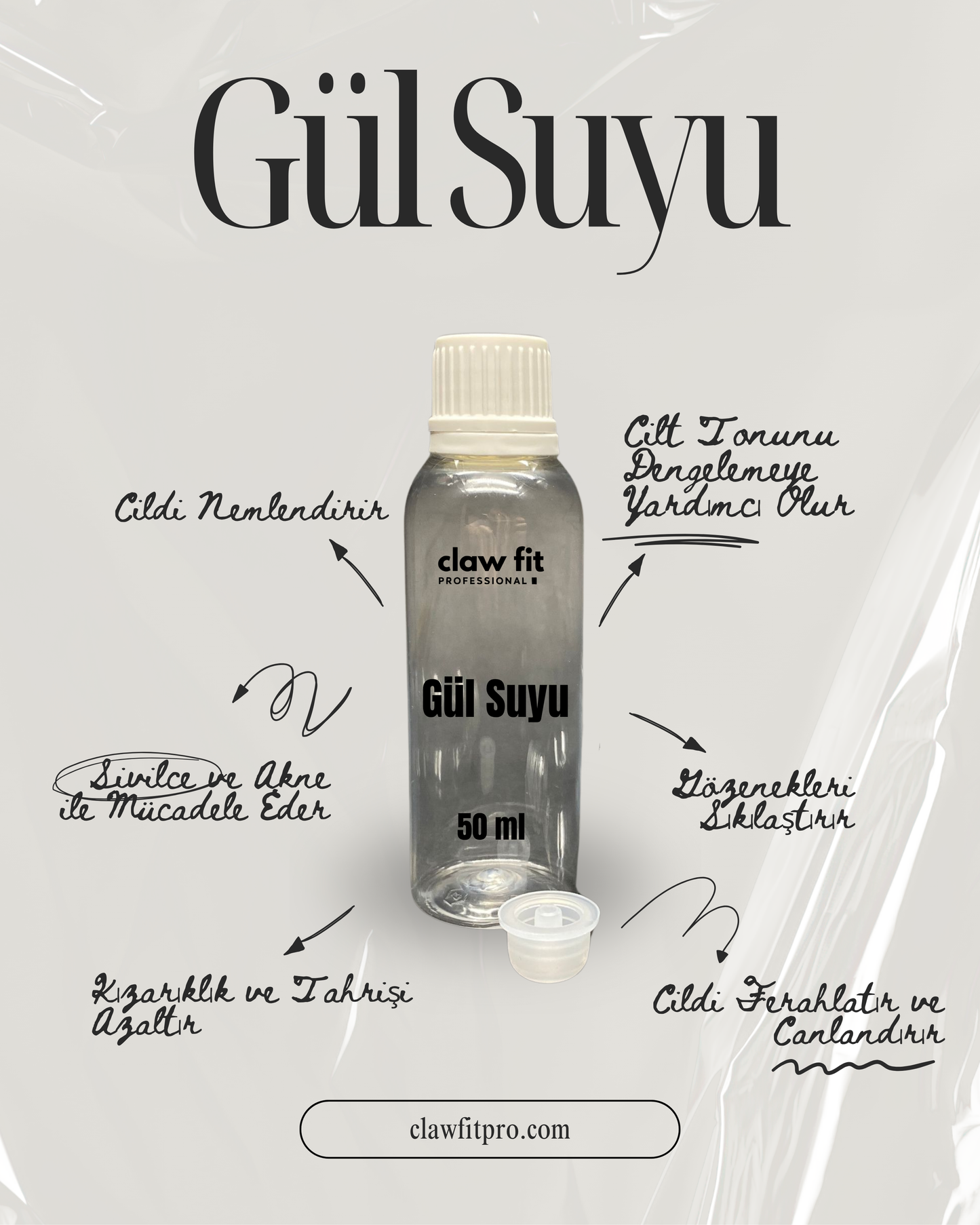 Doğal-Gül Suyu-100 ml Serum
