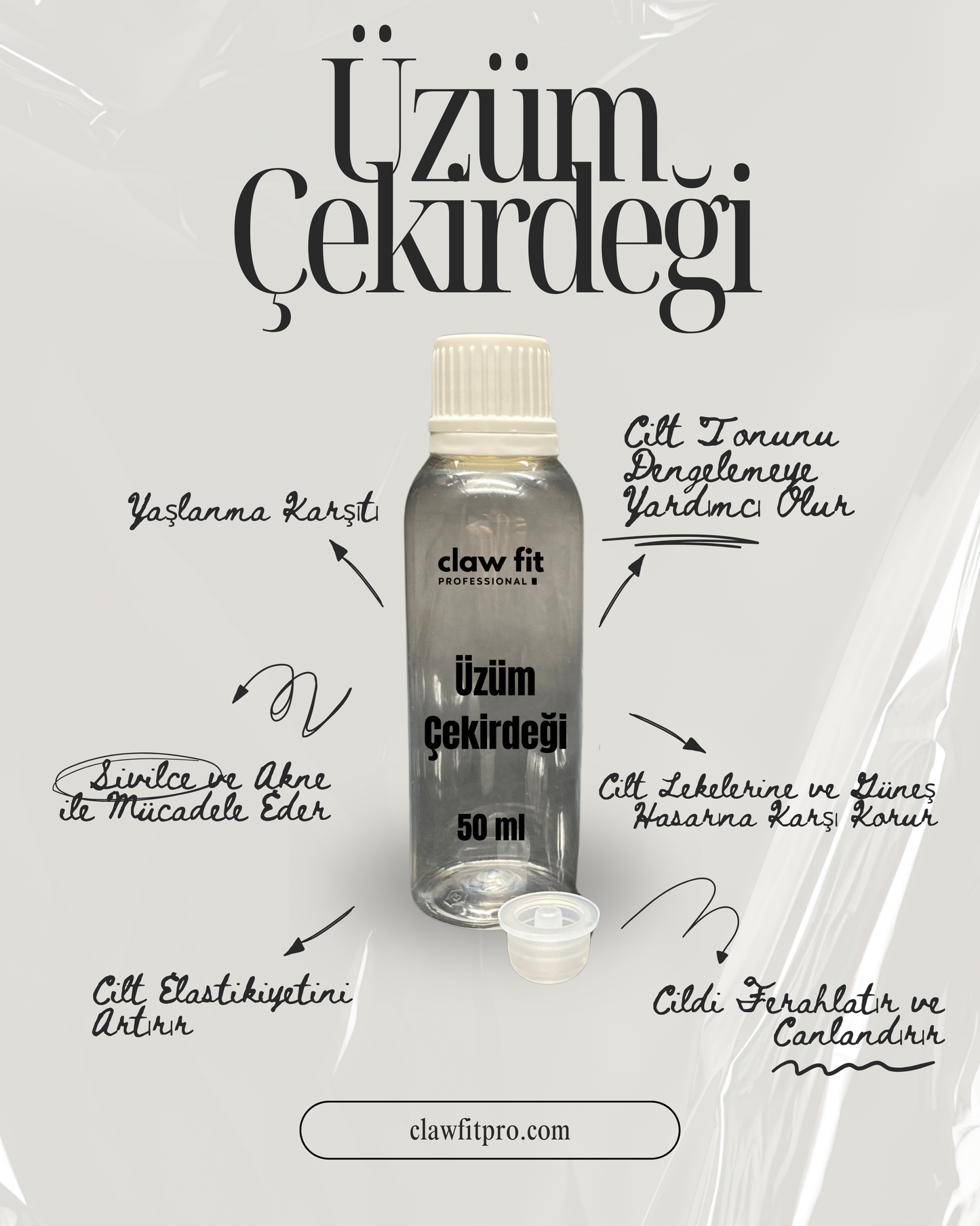 Doğal-Üzüm Çekirdeği Yağı-50 ml Serum