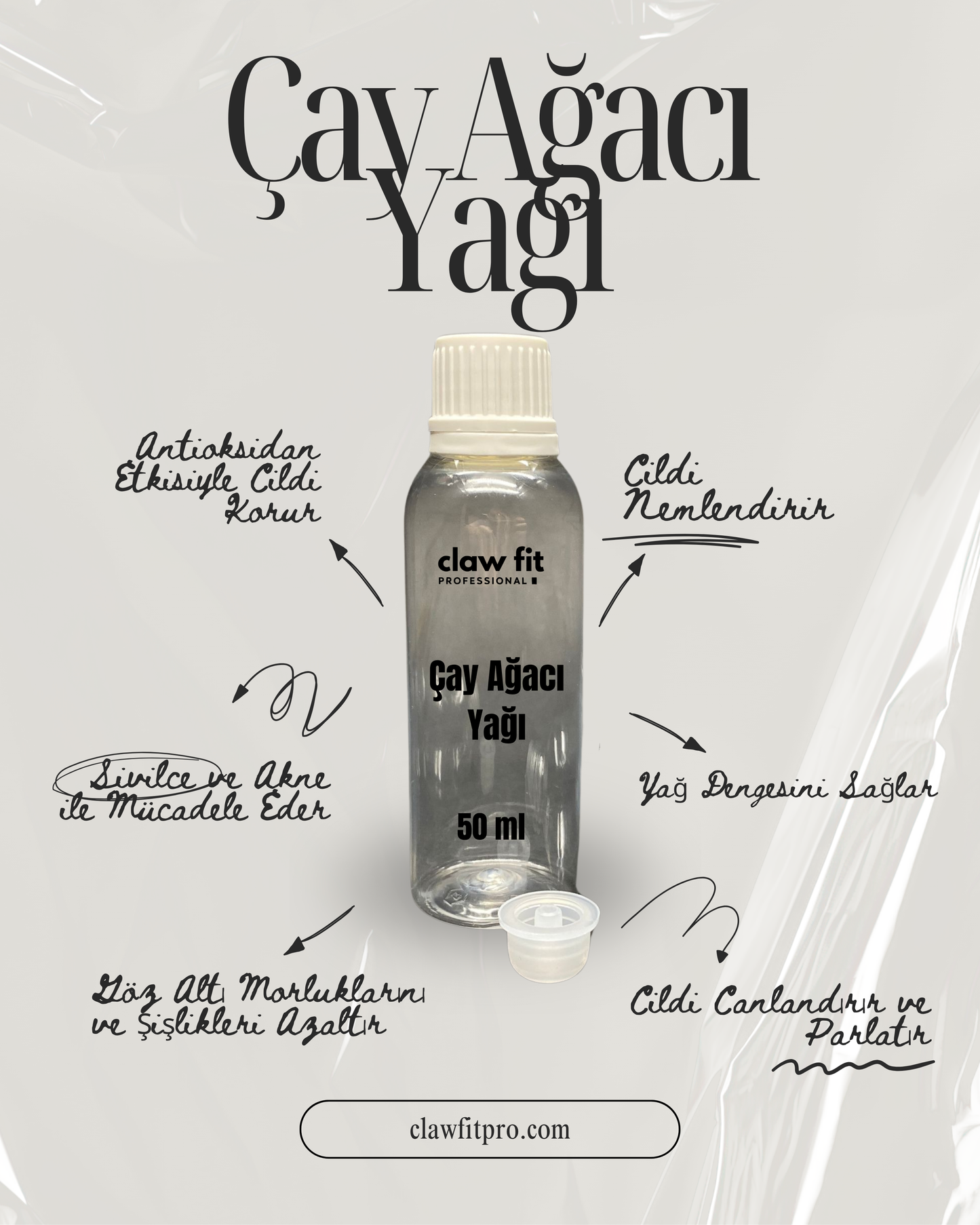 Doğal-Çay Ağacı Yağı 10 ml Serum