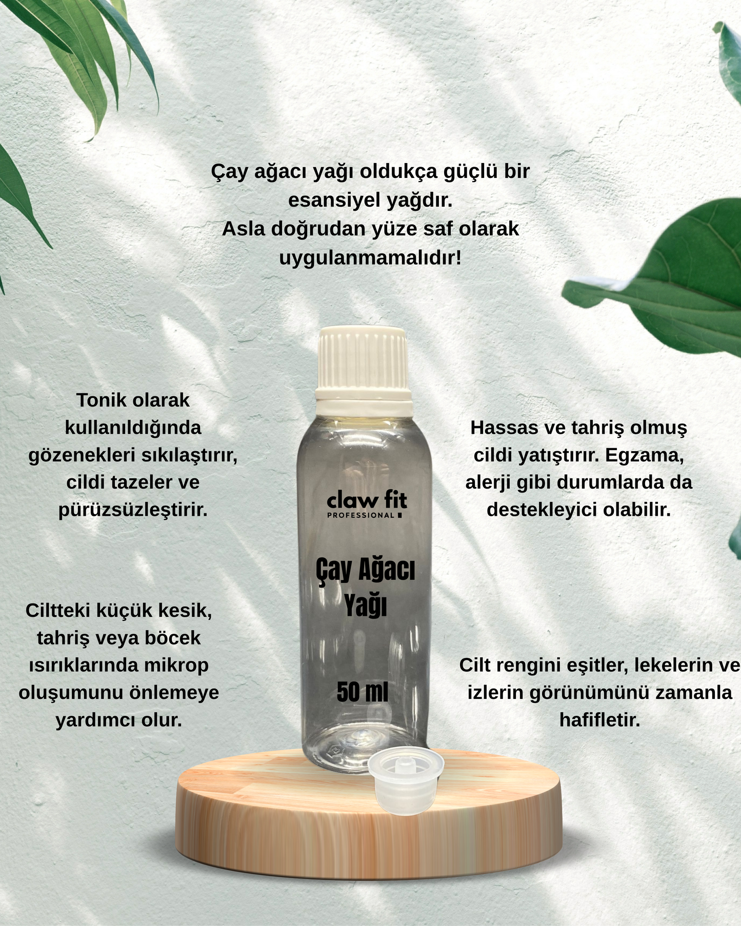 Doğal-Çay Ağacı Yağı 10 ml Serum