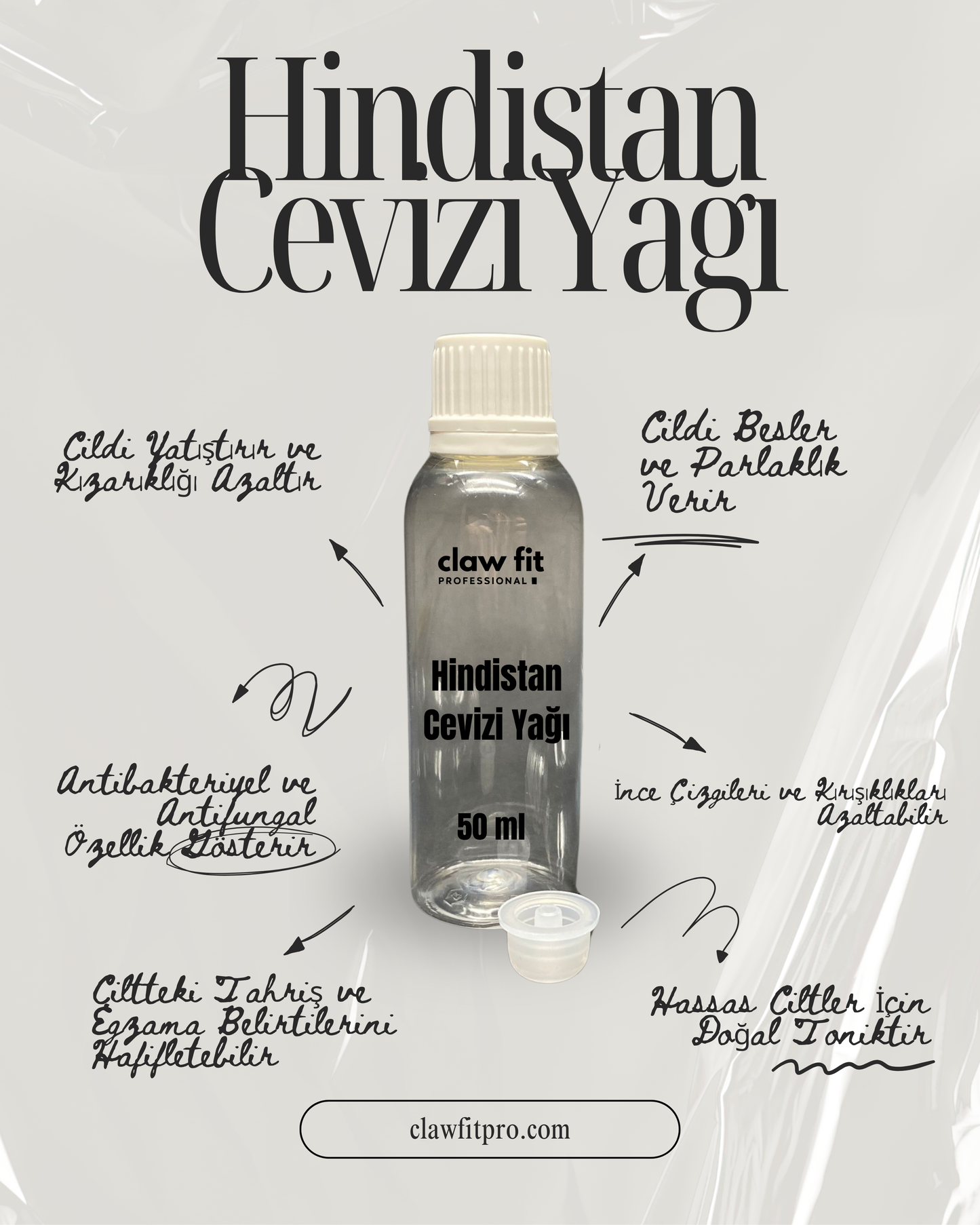 Doğal-Hindistan Cevizi Yağı 50 ml Serum