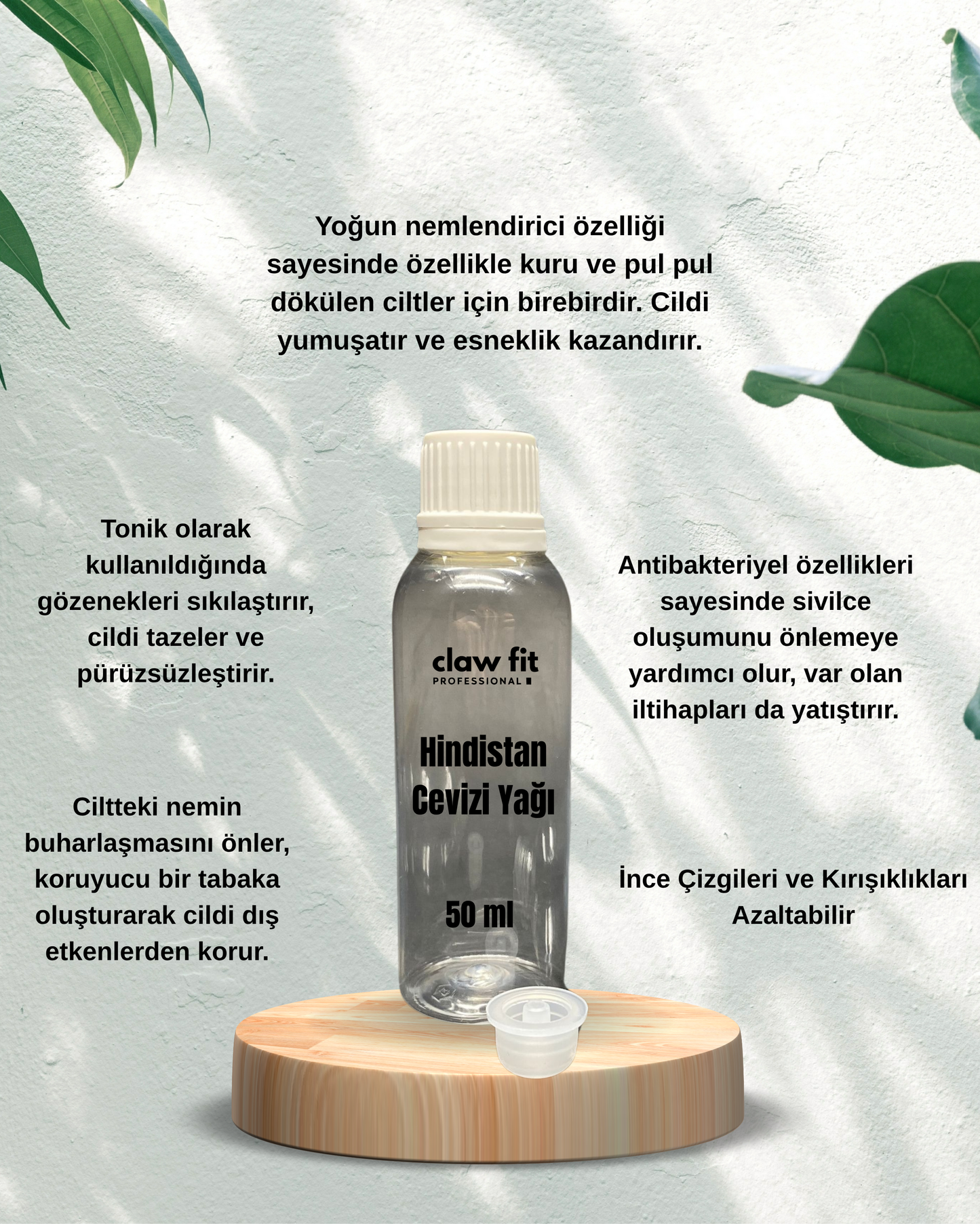 Doğal-Hindistan Cevizi Yağı 50 ml Serum